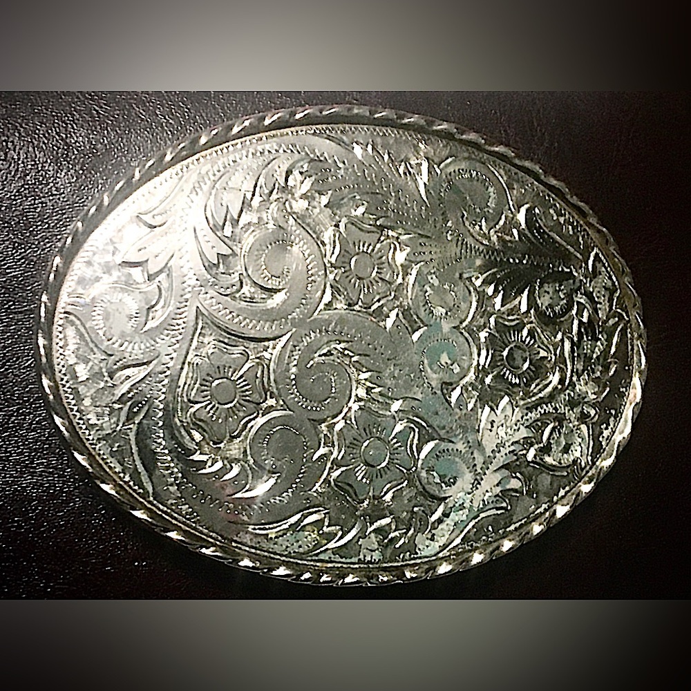 Vintage “W” Silver Belt Buckle